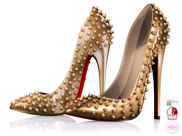 Garbaggio // Studded Pumps - Caramel