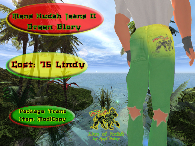 LOJ Mens Xudah Jeans II - Green Glory