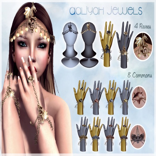 LUAS AALIYAH JEWELS TIARA DRAGON BLACK RARE