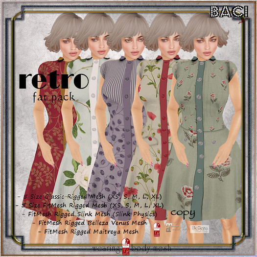 lu-retro dress fat pack