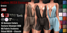 GAS [Ladies MESH Romper Grace - 16 Colors with HUD] Demo