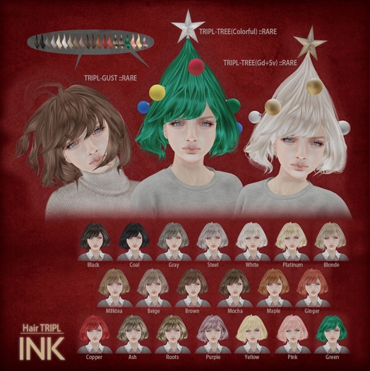 [INK] Hair___TRIPL :Pink