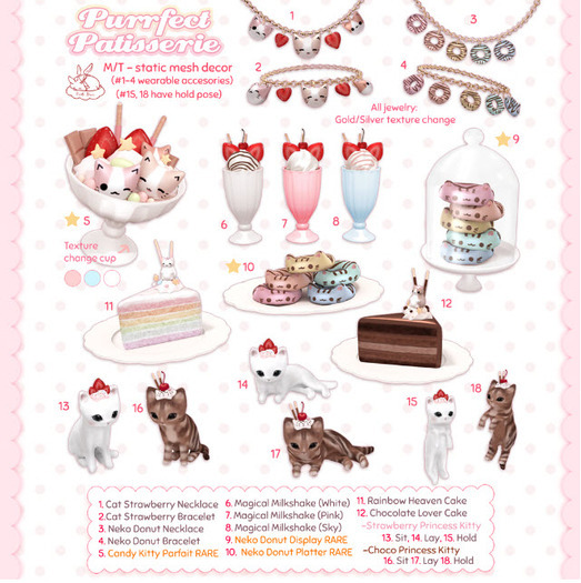 +Half-Deer+ Purrfect Patisserie - Candy Kitty Parfait RARE