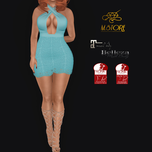 {M.STORE} Dress Lace Victoria Light Blue