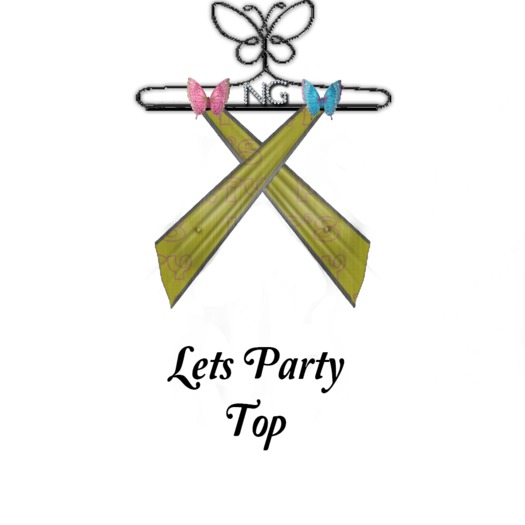 Lets Party Top Yellow