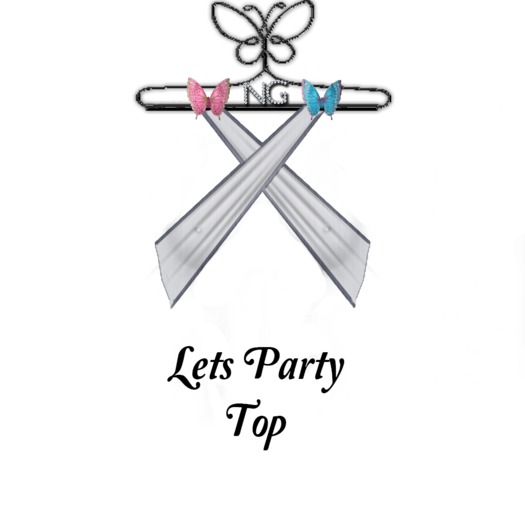 Lets Party Top White