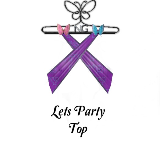 Lets Party Top Purple
