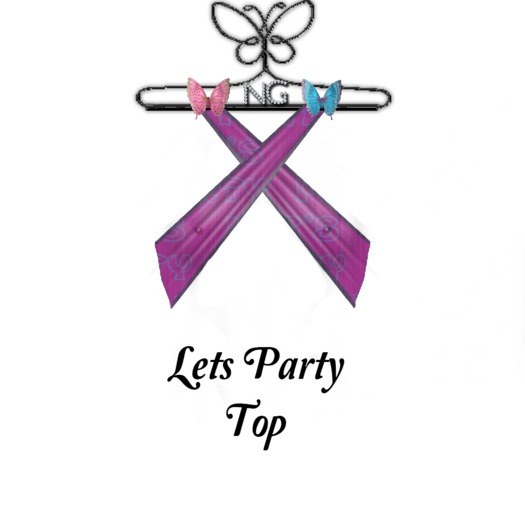 Lets Party Top Pink