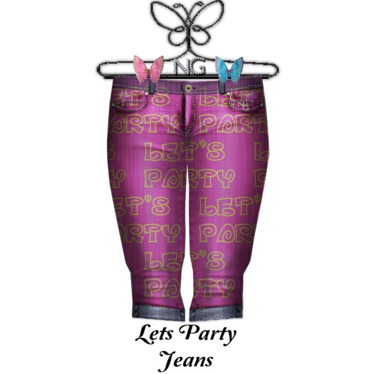 Lets Party Jeans Lt Pink