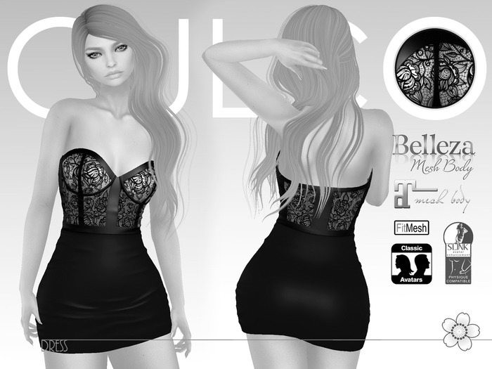 Demo -Culco- Corset Dress -Black