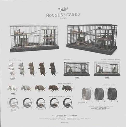 Pewpew! Cream Mouse "Standing" (animated) 1