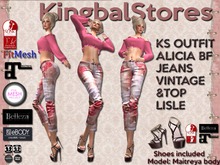 KS OUTFIT ALICIA BF JEANS VINTAGE&TOP LISLE