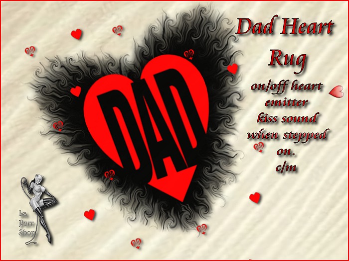 DAD Heart Rug