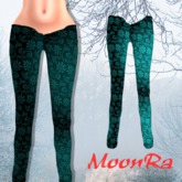 MoonRa Aqua Scorpion Skinny Jeans