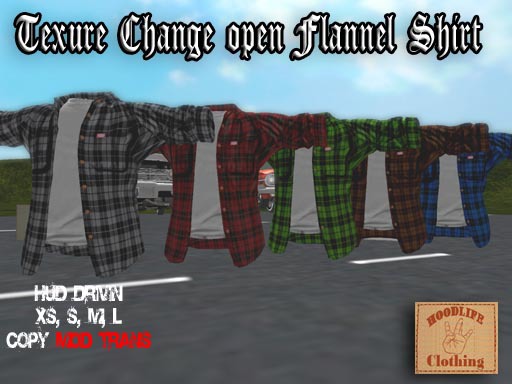 Flannel Texture Change Open Shirt