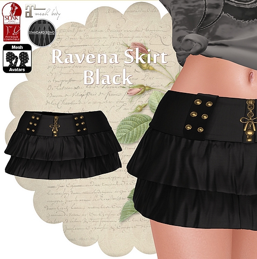 MONOMANIA - Ravena Skirt Black