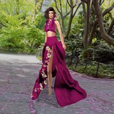 *GLITTER* SPRING GOWN MESH OUTFIT STRONG PINK