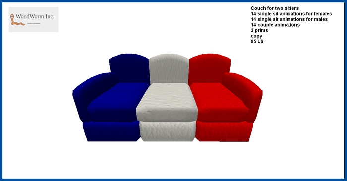 Country couch: France. All in all 41 single & couple animations