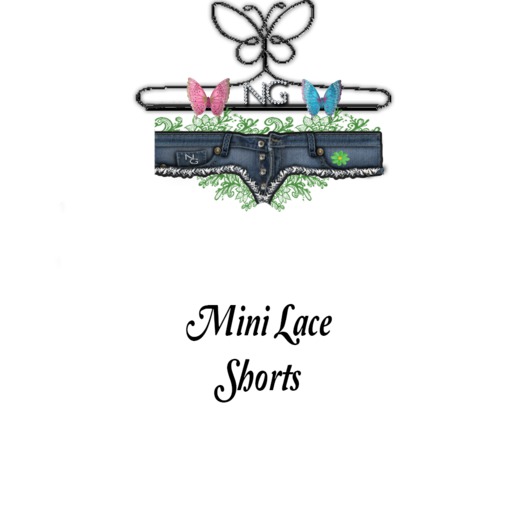 NG. Mini Lace Shorts Green