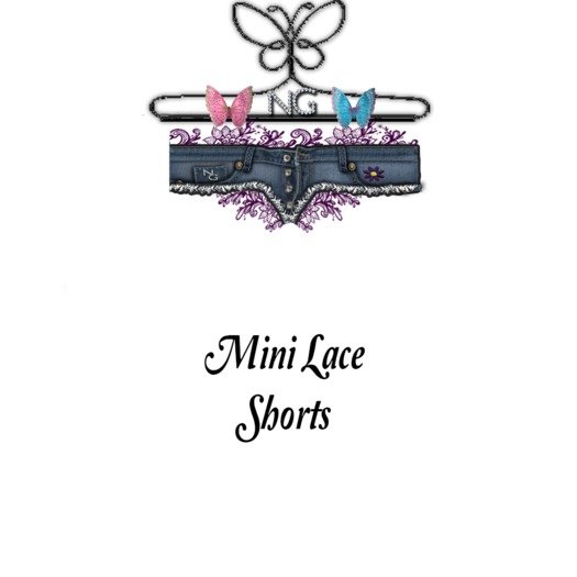 NG. Mini Lace Shorts Purple