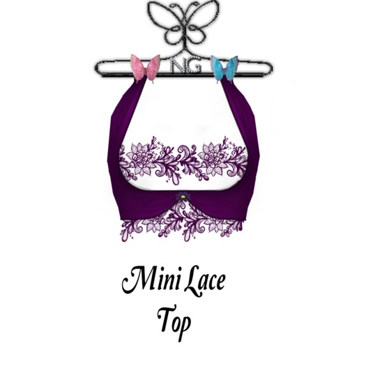NG. Mini Lace Top Purple