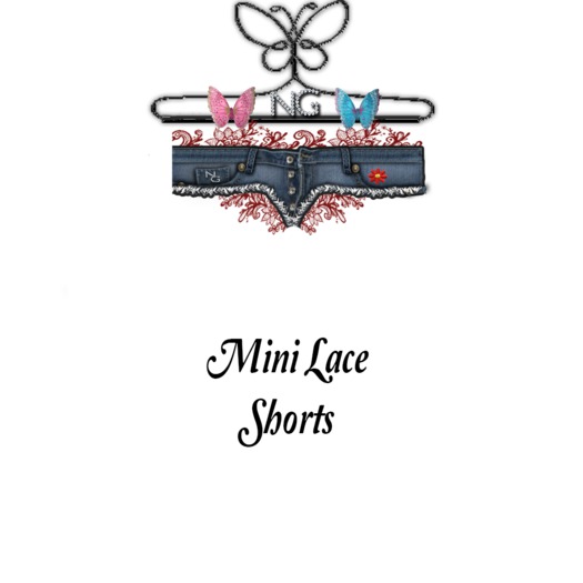 NG. Mini Lace Shorts Red
