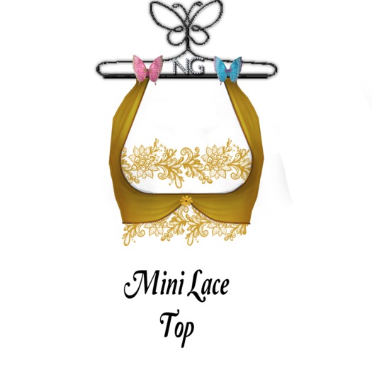 NG. Mini Lace Top Yellow