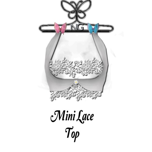 NG. Mini Lace Top White