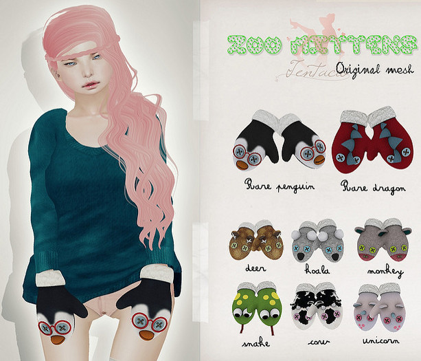 *Tentacio* monkey mittens