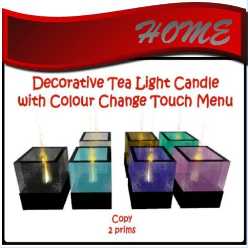 Second Life Marketplace 3 Decorative Tea Light Candles