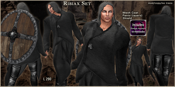 Ribiax Mesh Set T.E.D./Black