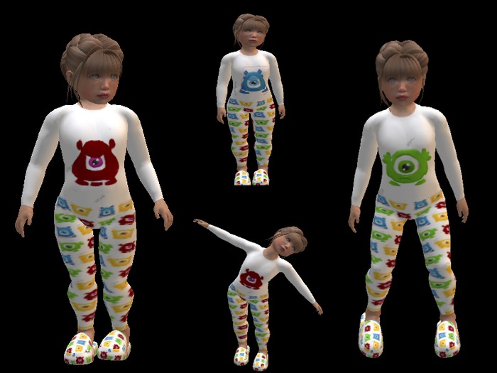 nd/md cuties alien pjs long
