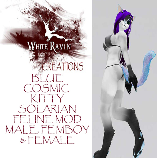 White Ravin Creations - Blue Cosmic Kitty Solarian Mod