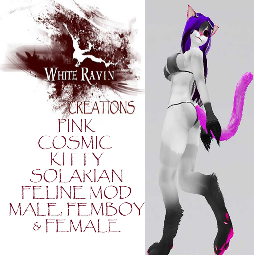 White Ravin Creations - Pink Cosmic Kitty Solarian Mod