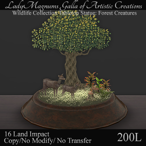 LadyMs Wildlife Collection Tabletop Statue: Forest Creatures