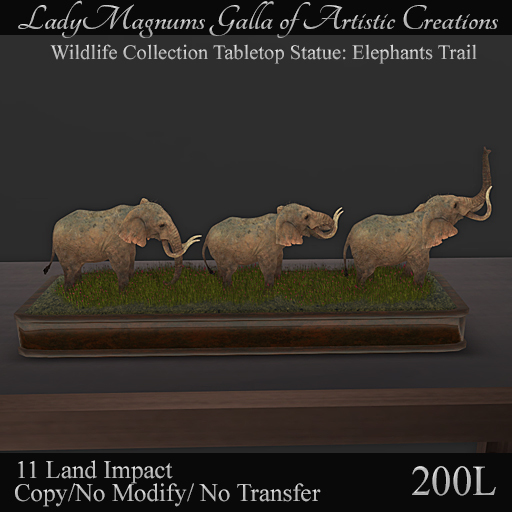 LadyMs Wildlife Collection: Elephants Trail  11li
