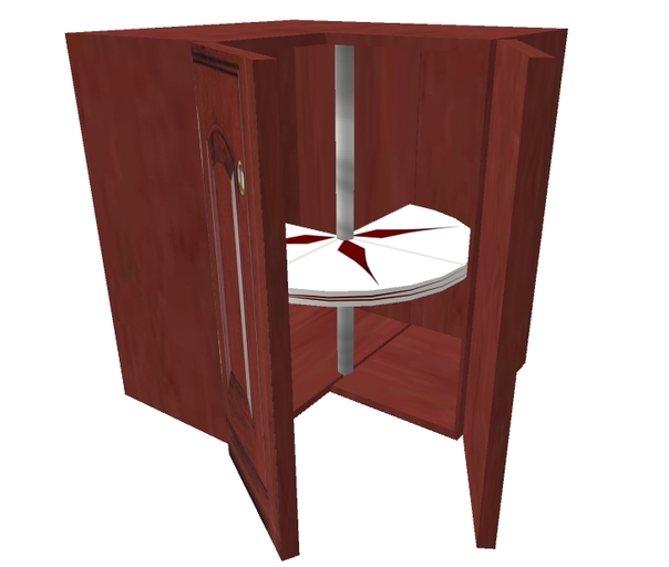 Cherry Kitchen Corner Cabinet