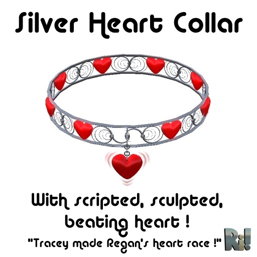 *~Ri!~* Silver Heart Collar