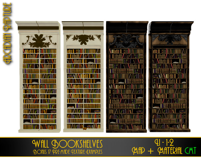AR Wall Bookshelves