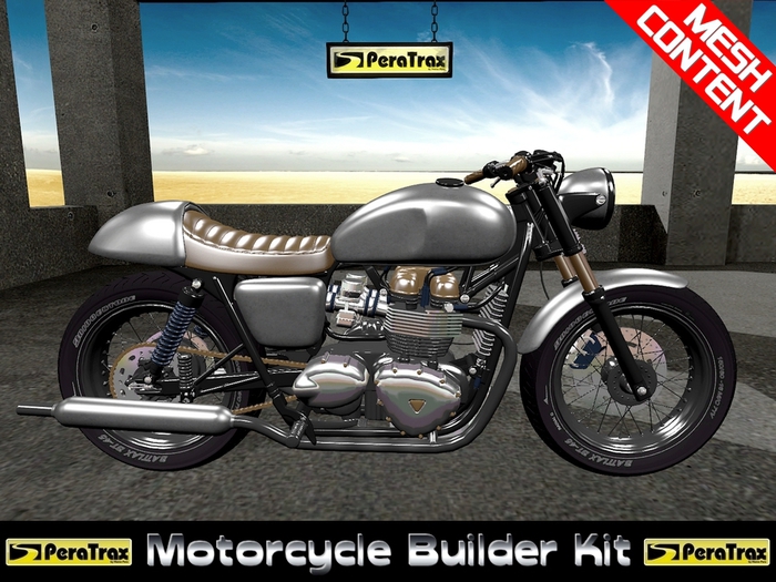 (PeraTrax) - Motorcycle Builder Kit - "Bonnethrille Cafe Racer"