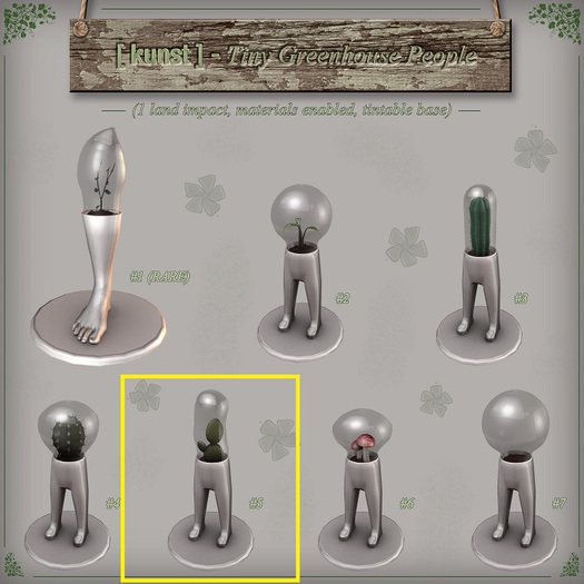 [ kunst ] - Tiny Greenhouse People #1 RARE