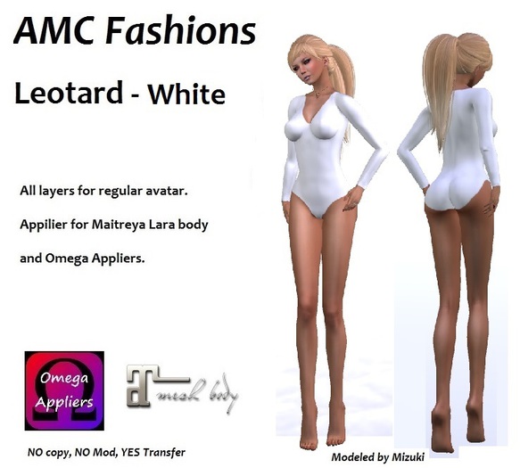 AMC Leotard - White