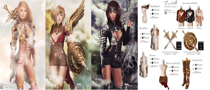 =Zenith=Berserker Shoulder(Black) Maitreya