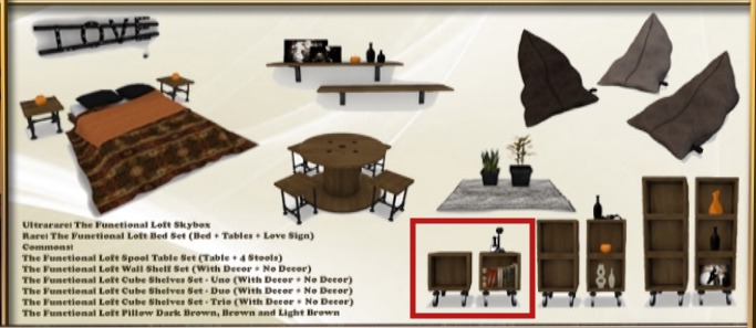 (BOX) The Functional Loft Cube Shelves - Uno Set