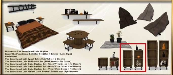 (BOX) The Functional Loft Cube Shelves - Duo Set