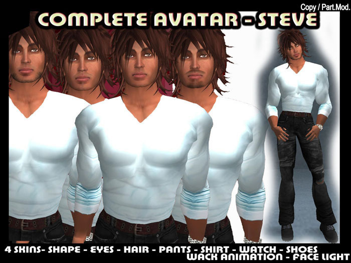 COMPLETE MALE AVATAR - STEVE - MAN AVATAR