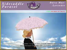 *E* Grand Nat'l Sidesaddle Parasol Set [BOXED] Daisy Mae Lavend