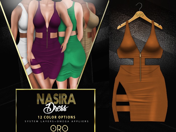 .ORO. Nasira Dress - Orange -Shopping Hud (WEAR)
