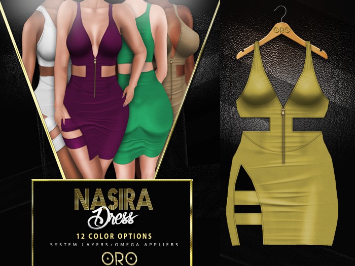 .ORO. Nasira Dress - Yellow -Shopping Hud (WEAR)