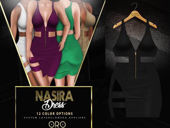 .ORO. Nasira Dress - Black -Shopping Hud (WEAR)